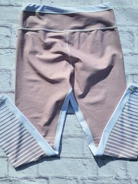 Allfenix Leggings Womens Sz Small 7/8 Anthropologie Collection Dusty Rose